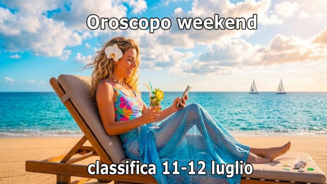 Locandina per l'oroscopo del weekend 11-12 luglio 2026 - &copy; Pixabay IA.