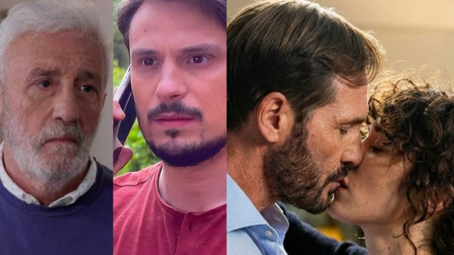 Raffaele, Gianluca, Alberto e Anna - screenshot &copy; Un posto al sole.