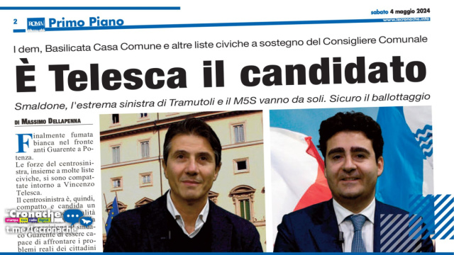 TELESCA &Egrave; IL CANDIDATO SINDACO &copy; Creative Commons