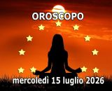 Locandina per l'oroscopo di mercoled&igrave; 15 luglio 2026 - &copy; Roberta Carsoli.