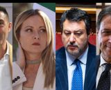 Roberto Vannacci, Giorgia Meloni, Matteo Salvini e Giuseppe Conte (&copy; Facebook)