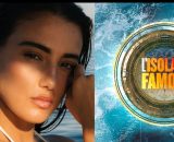 Zeudi Di Palma e il logo dell'Isola dei famosi &copy; Instagram/Mediaset.