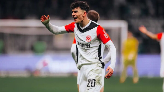 Can Uzun, attaccante dell'Eintracht Francoforte. Foto &copy; Eintracht Francoforte