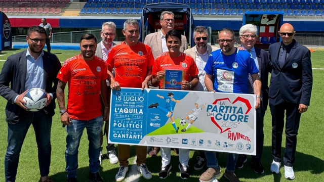 La Partita del Cuore 2025 &ndash; La Rivincita&rdquo;, il 15 luglio a L'Aquila ... &copy; Creative Commons