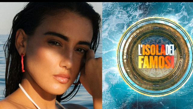 Zeudi Di Palma e il logo dell'Isola dei famosi &copy; Instagram/Mediaset.