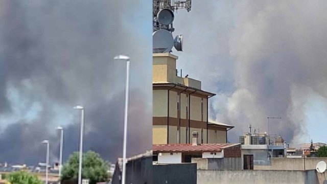 Il fuoco non concede tregua: grosso incendio fra il Policlinico di ... &copy; Creative Commons