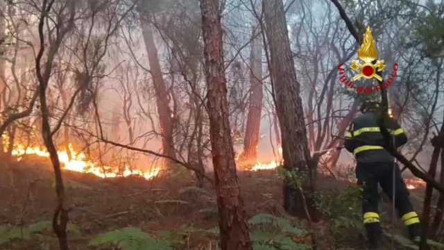 Inferno sul Monte Faeta: migliaia di evacuati, fumo fino a Pisa ... &copy; Creative Commons