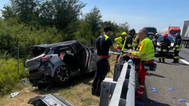 Parma, auto si ribalta sulla A1: morta bimba di 8 anni  Sky TG24 &copy; Creative Commons