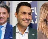 Giuseppe Conte, Roberto Vannacci e Giorgia Meloni (&copy; Facebook)
