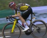 Jonas Vingegaard nella sesta tappa del Tour de France - &copy; Screenshot Eurosport