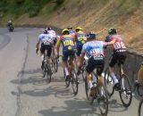 Remco Evenepoel sulla salita finale - &copy; Screenshot Eurosport