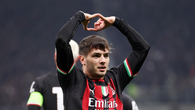 Brahim D&iacute;az in tuffo, Milan - Tottenham 1-0  UEFA Champions ... &copy; Creative Commons