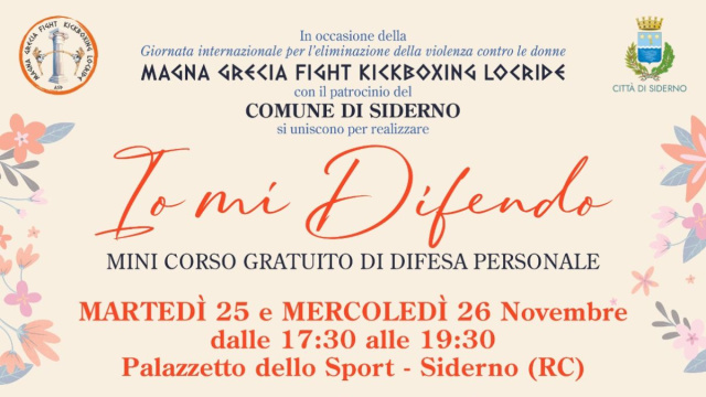 Io mi difendo". Il 25 e 26 novembre al palasport un mini corso ... &copy; Creative Commons