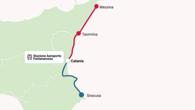 Treno - Aeroporto Internazionale di Catania &copy; Creative Commons