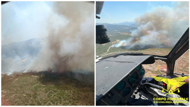 Incendi in Sardegna, maxi intervento a Padru: in volo Canadair e ... &copy; Creative Commons