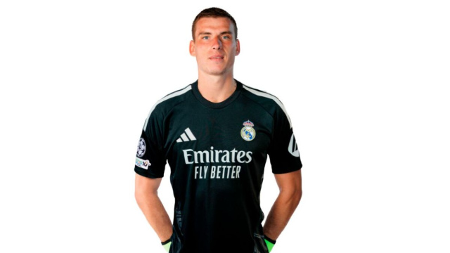 Andriy Lunin, portiere del Real Madrid. Foto &copy; Real Madrid