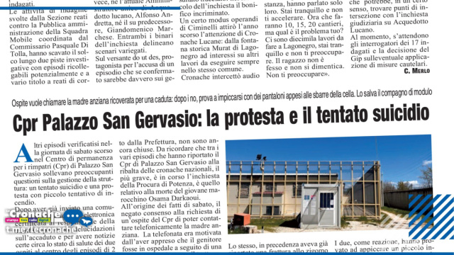 CPR PALAZZO SAN GERVASIO: LA PROTESTA E IL TENTATO SUICIDIO &copy; Creative Commons
