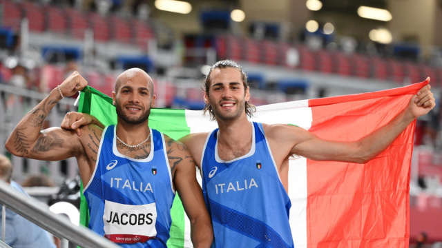 Marcell Jacobs e Gimbo Tamberi oro a Tokyo, il Veneto in festa ... &copy; Creative Commons