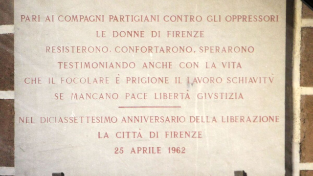 Palagio di Parte Guelfa - La stele per i partigiani