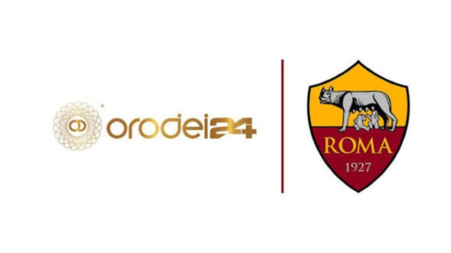AS Roma e Orodei: il logo del Gold Partner sulle maglie d'allenamento