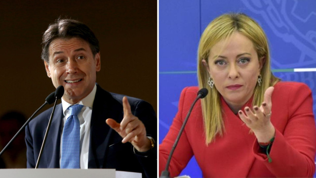 , Giuseppe Conte e Giorgia Meloni (&copy; Facebook)