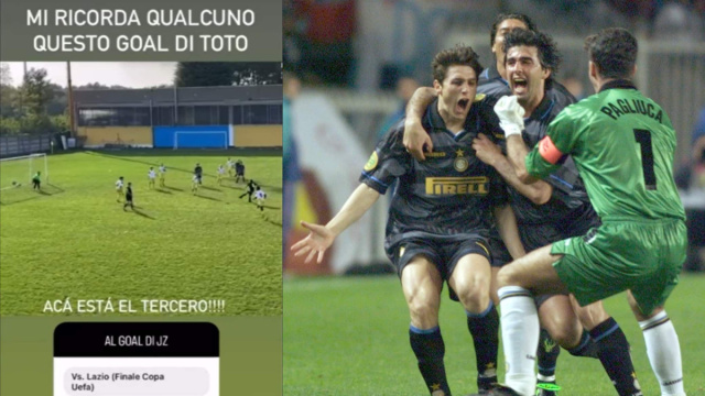 Javier Zanetti, il figlio fa un gol come quello nella finale Coppa ... &copy; Creative Commons