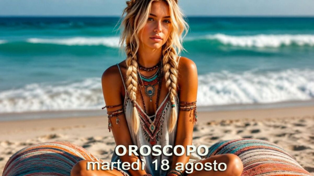 Locandina per l'oroscopo di marted&igrave; 18 agosto 2026 - &copy; Gemini IA.