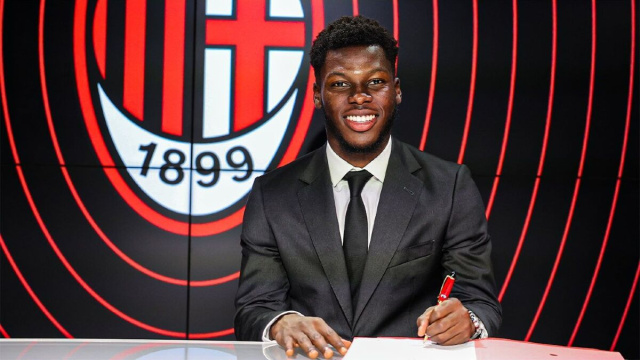 Yunus Musah, centrocampista del Milan. Foto &copy; Milan