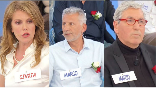 Cinzia Paolini, Marco Troiani e Mario Lenti &copy; Canale 5.