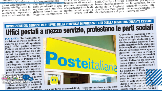 UFFICI POSTALI A MEZZO SERVIZIO, PROTESTANO LE PARTI SOCIALI &copy; Creative Commons