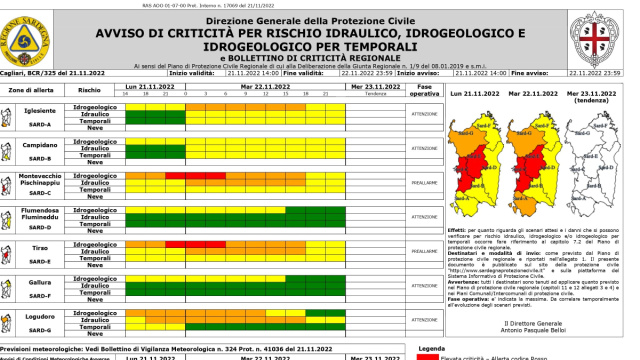 Comune di Cagliari  Nuovo allerta della Protezione civile per ... &copy; Creative Commons