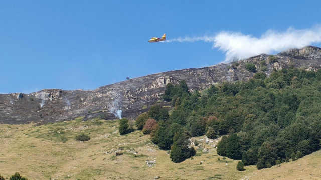 Crespadoro, incendio devastante sul monte Formiga. Rogo domato, c ... &copy; Creative Commons