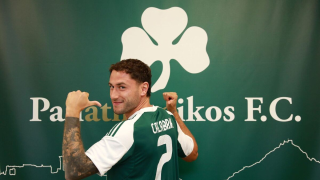 Davide Calabria, difensore del Panathinaikos. Foto &copy; Panathinaikos