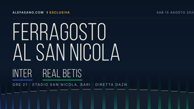 Amichevole Inter-Betis: al San Nicola il 15 agosto, ore 21:00 ... &copy; Creative Commons