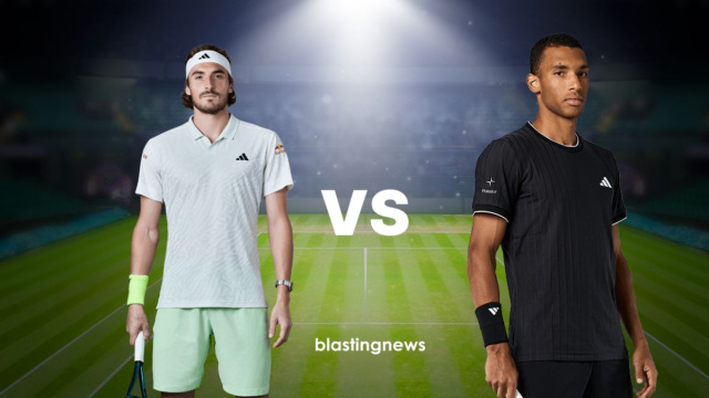 Stefanos Tsitsipas e Felix Auger-Aliassime. &copy; Blasting News