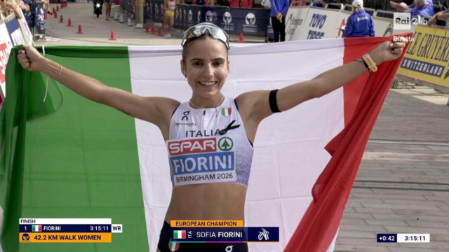 Strepitosa Sofia Fiorini: nella maratona di marcia &egrave; oro e nuovo ... &copy; Creative Commons