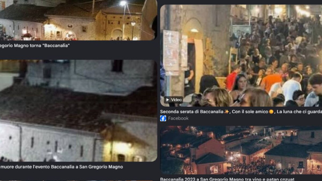 Baccanalia 2026 San Gregorio Magno