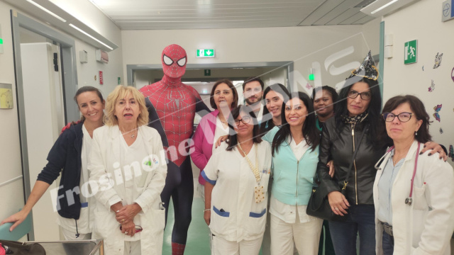 Frosinone - Spiderman in visita allo 'Spaziani': sorrisi e stupore ... &copy; Creative Commons