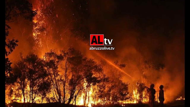 Giorni di fuoco in Abruzzo. Sette incendi attivi, tre imponenti ... &copy; Creative Commons