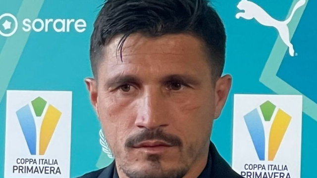Fabio Pisacane, ai tempi allenatore del Cagliari U20 dopo la finale di Coppa Italia Primavera 2024-2025