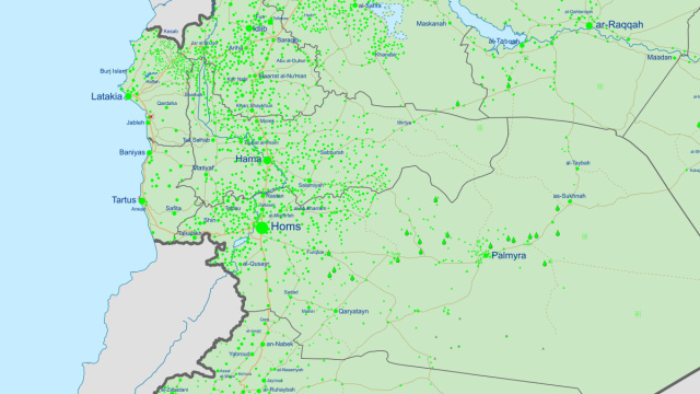 File:Syrian Civil War map.svg - Wikipedia &copy; Creative Commons