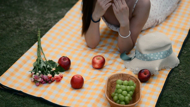 Ragazza picnic &copy; Immagine di Pixabay