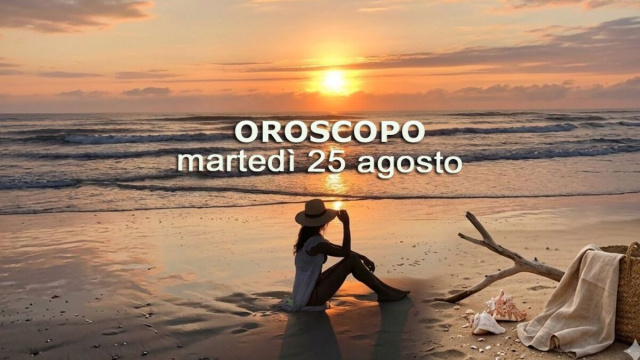 Locandina per l'oroscopo di marted&igrave; 25 agosto 2026 - &copy; Gemini IA.