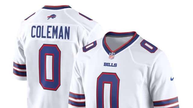 Men's Nike Keon Coleman White Buffalo Bills Game Jersey &copy; Creative Commons