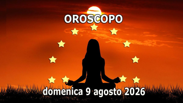 Locandina per l'oroscopo di domenica 9 agosto 2026 - &copy; Roberta Carsoli.