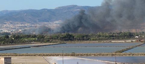 Incendio nel Sassarese: Canadair ed elicotteri in azione a Usini