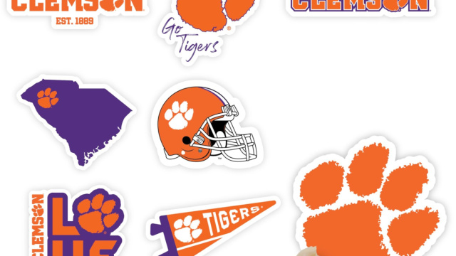Clemson Tigers - Set di 24 decorazioni per cupcake Clemson Tigers ... &copy; Creative Commons