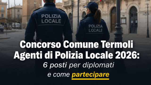 Concorso Comune Termoli Agenti di Polizia Locale e Requisiti &copy; Creative Commons