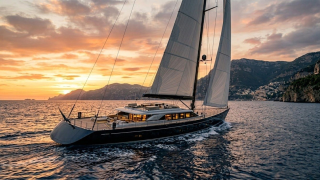 Linee eleganti e tecnologia: quando il design incontra il mare aperto.