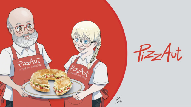 PizzAut - il logo della partnership con Autogrill.